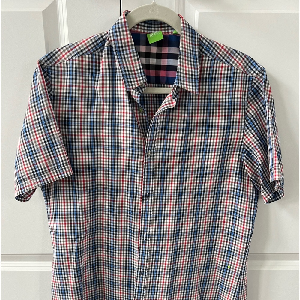 Boss short sleeve collared shirt